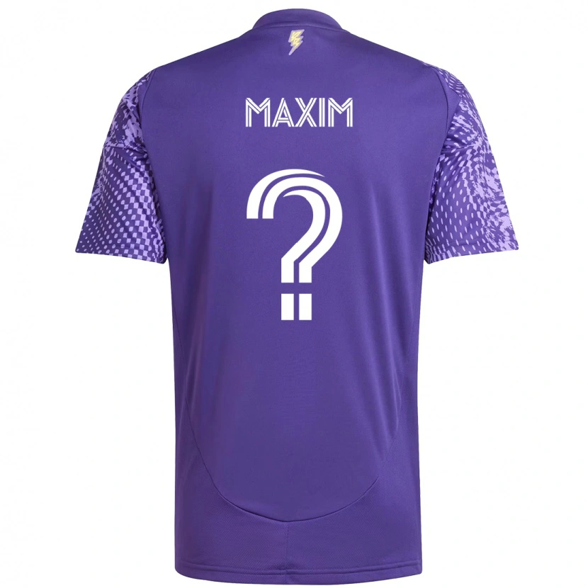 Danxen Pánské Luca Maxim #0 Bílá Fialová Domů Hráčské Dresy 2025/26 Dres