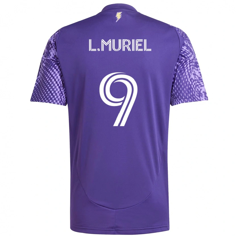 Danxen Pánské Luis Muriel #9 Bílá Fialová Domů Hráčské Dresy 2025/26 Dres