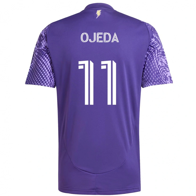 Danxen Pánské Martín Ojeda #11 Bílá Fialová Domů Hráčské Dresy 2025/26 Dres
