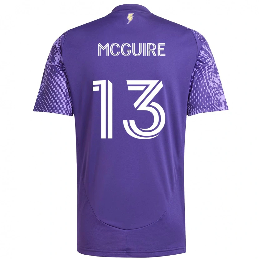 Danxen Pánské Duncan Mcguire #13 Bílá Fialová Domů Hráčské Dresy 2025/26 Dres