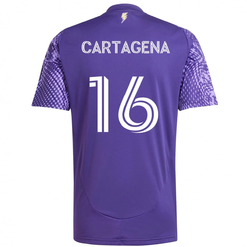 Danxen Pánské Wilder Cartagena #16 Bílá Fialová Domů Hráčské Dresy 2025/26 Dres