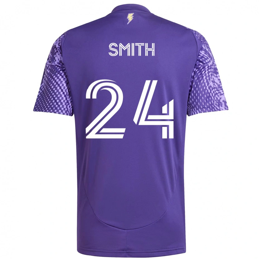 Danxen Pánské Kyle Smith #24 Bílá Fialová Domů Hráčské Dresy 2025/26 Dres