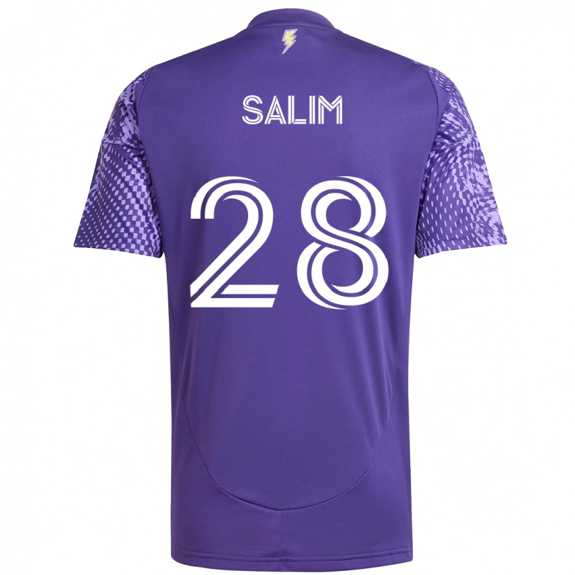 Danxen Pánské Abdi Salim #28 Bílá Fialová Domů Hráčské Dresy 2025/26 Dres