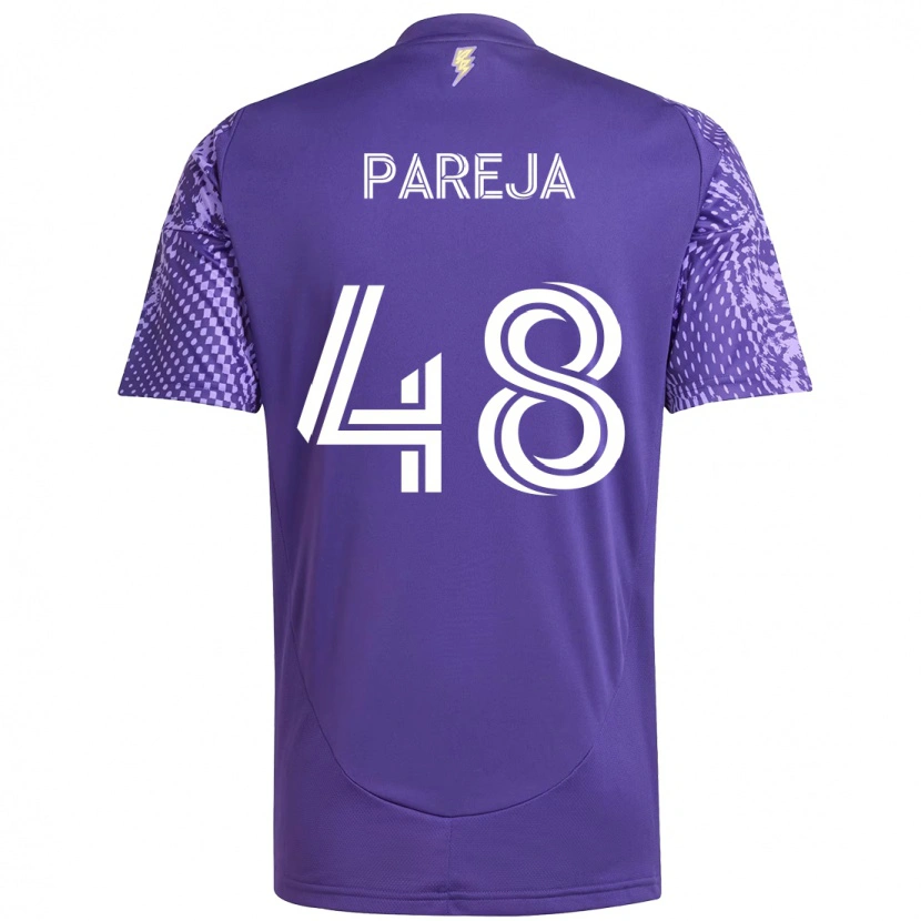 Danxen Pánské Diego Pareja #48 Bílá Fialová Domů Hráčské Dresy 2025/26 Dres