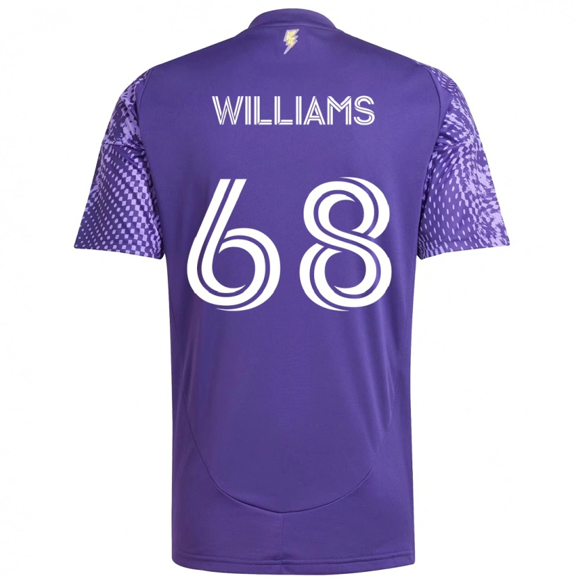 Danxen Pánské Thomas Williams #68 Bílá Fialová Domů Hráčské Dresy 2025/26 Dres