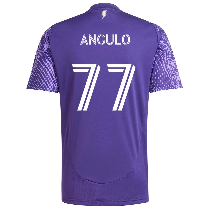 Danxen Pánské Iván Angulo #77 Bílá Fialová Domů Hráčské Dresy 2025/26 Dres