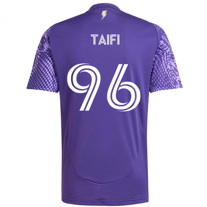 Danxen Pánské Zakaria Taifi #96 Bílá Fialová Domů Hráčské Dresy 2025/26 Dres