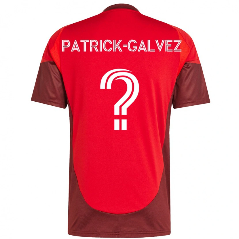 Danxen Pánské Pablo Patrick-Galvez #0 Bílá Červená Domů Hráčské Dresy 2025/26 Dres