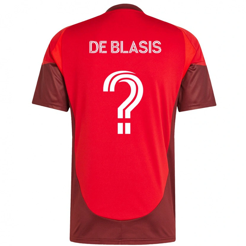 Danxen Pánské Noah De Blasis #0 Bílá Červená Domů Hráčské Dresy 2025/26 Dres