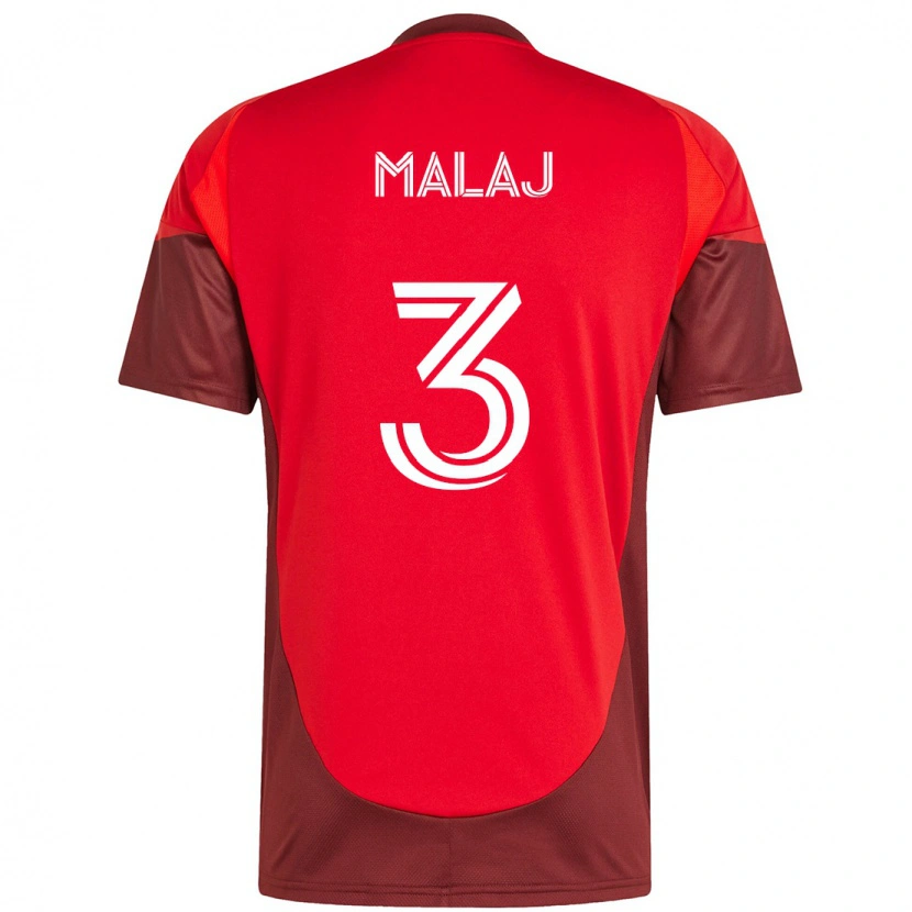Danxen Pánské Albert Malaj #3 Bílá Červená Domů Hráčské Dresy 2025/26 Dres