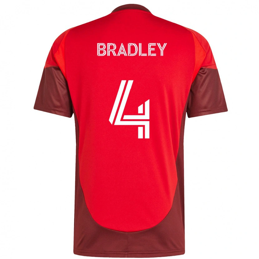 Danxen Pánské Michael Bradley #4 Bílá Červená Domů Hráčské Dresy 2025/26 Dres
