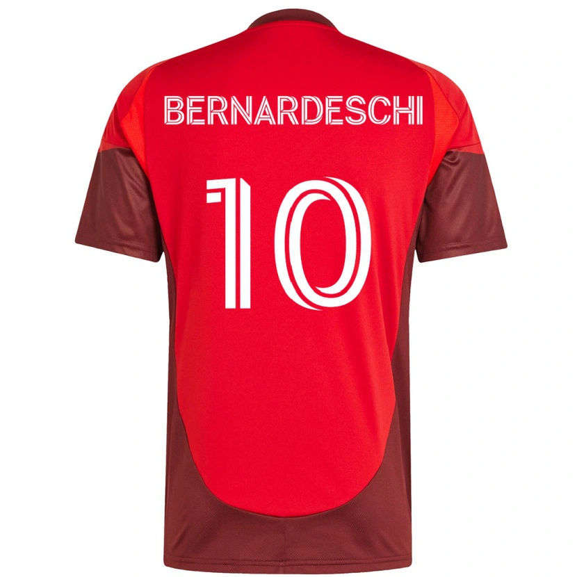 Danxen Pánské Federico Bernardeschi #10 Bílá Červená Domů Hráčské Dresy 2025/26 Dres