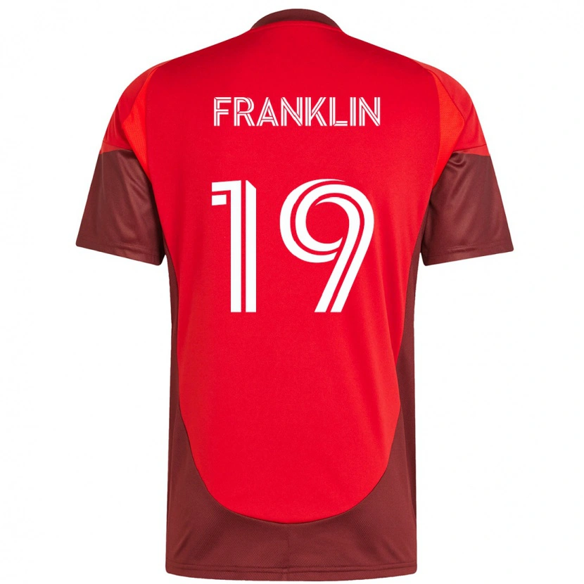 Danxen Pánské Kobe Franklin #19 Bílá Červená Domů Hráčské Dresy 2025/26 Dres