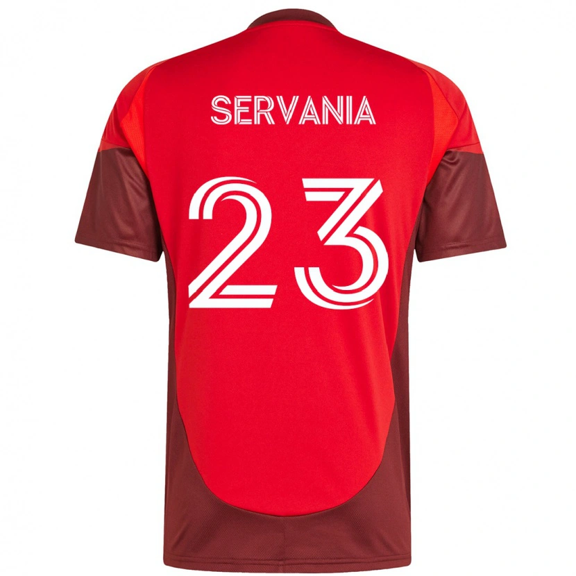 Danxen Pánské Brandon Servania #23 Bílá Červená Domů Hráčské Dresy 2025/26 Dres