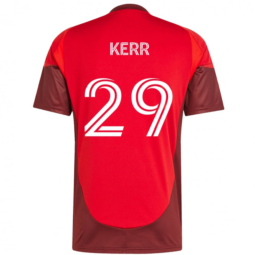 Danxen Pánské Deandre Kerr #29 Bílá Červená Domů Hráčské Dresy 2025/26 Dres