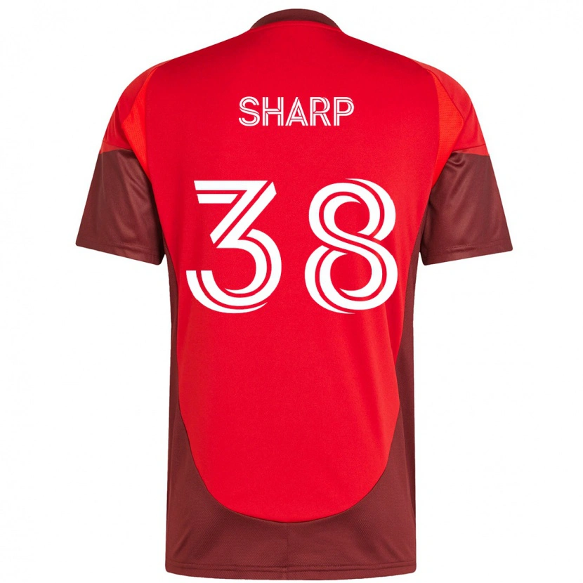 Danxen Pánské Charlie Sharp #38 Bílá Červená Domů Hráčské Dresy 2025/26 Dres