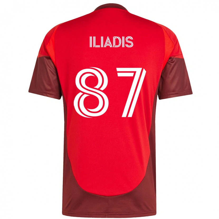 Danxen Pánské Costa Iliadis #87 Bílá Červená Domů Hráčské Dresy 2025/26 Dres