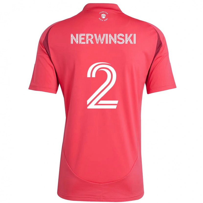Danxen Pánské Jake Nerwinski #2 Bílá Purpurová Domů Hráčské Dresy 2025/26 Dres