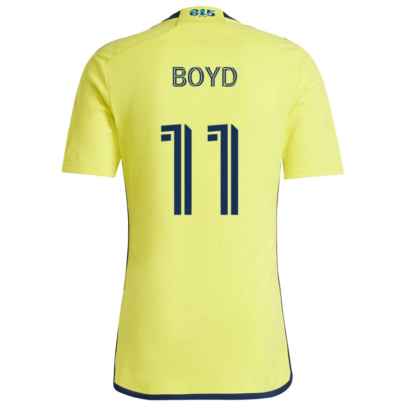 Danxen Pánské Tyler Boyd #11 Námořnická Modrá Žlutá Domů Hráčské Dresy 2025/26 Dres