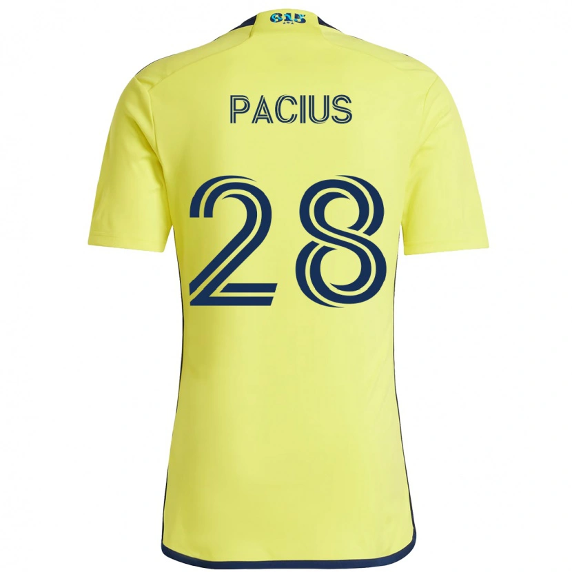 Danxen Pánské Woobens Pacius #28 Námořnická Modrá Žlutá Domů Hráčské Dresy 2025/26 Dres