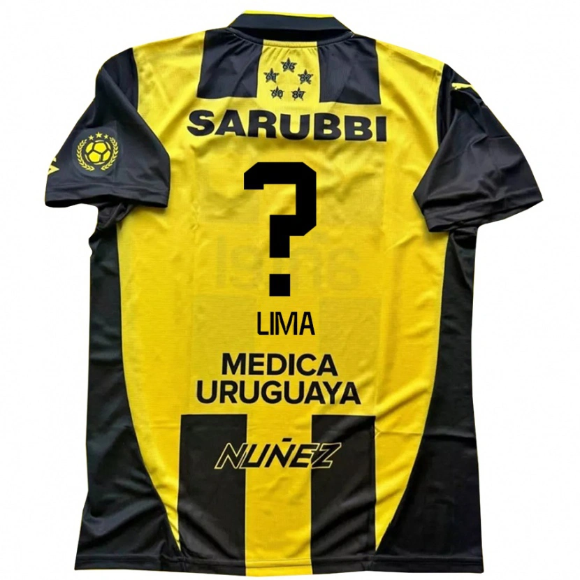Danxen Pánské Jhonatan Lima #0 Černá Žlutá Domů Hráčské Dresy 2025/26 Dres