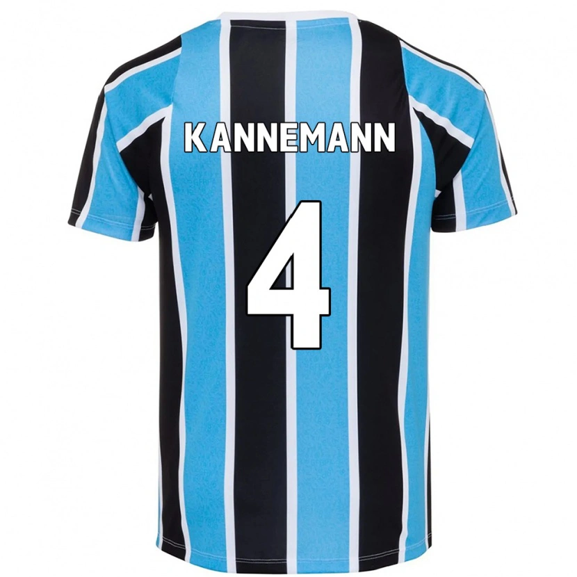 Danxen Pánské Walter Kannemann #4 Bílá Modrá Domů Hráčské Dresy 2025/26 Dres