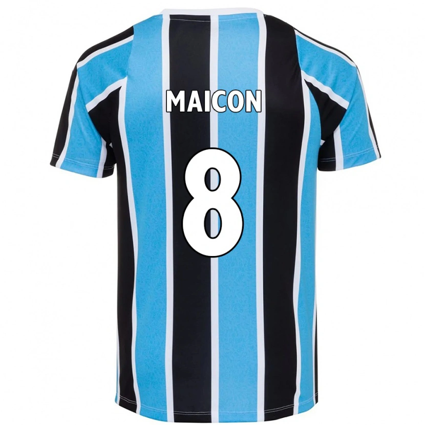 Danxen Pánské Maicon #8 Bílá Modrá Domů Hráčské Dresy 2025/26 Dres