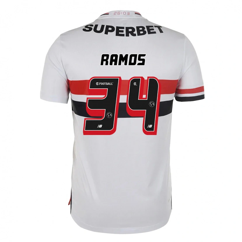 Danxen Pánské Raí Ramos #34 Černá Červená Domů Hráčské Dresy 2025/26 Dres
