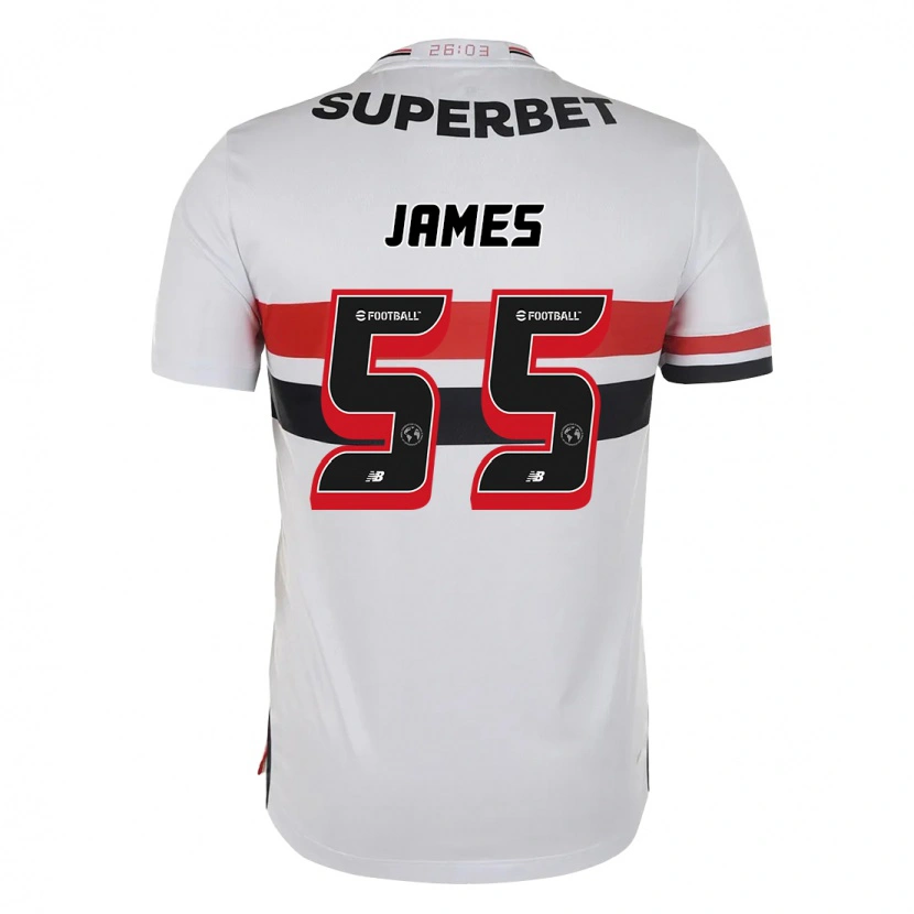 Danxen Pánské James Rodriguez #55 Černá Červená Domů Hráčské Dresy 2025/26 Dres
