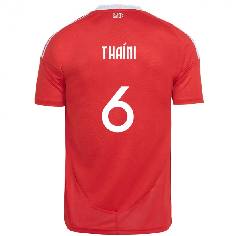 Danxen Pánské Thaíni #6 Červená Bílá Domů Hráčské Dresy 2025/26 Dres
