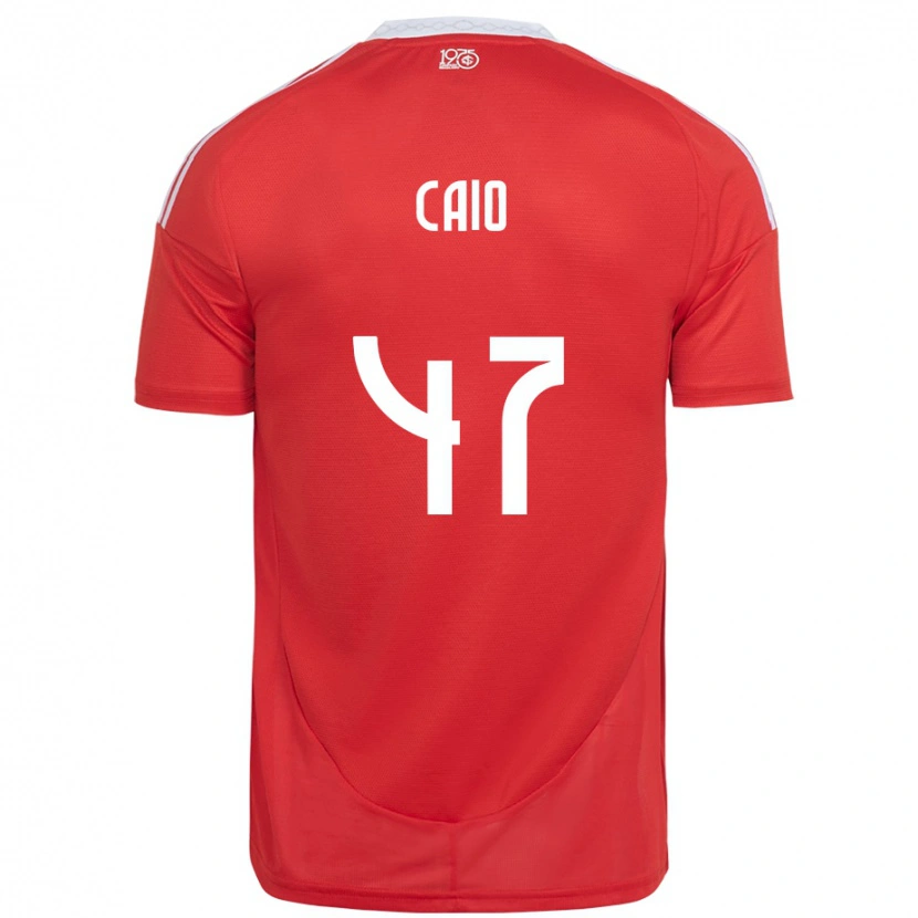 Danxen Pánské Caio Vidal #47 Bílá Červená Domů Hráčské Dresy 2025/26 Dres
