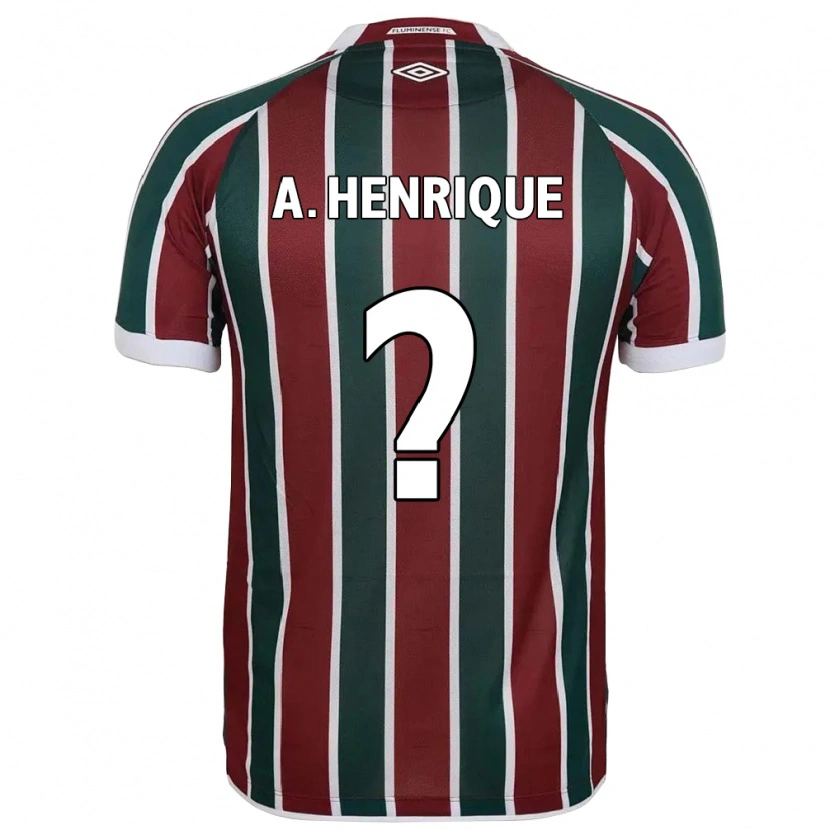 Danxen Pánské Arthur Henrique #0 Bílá Zelená Vínová Domů Hráčské Dresy 2025/26 Dres