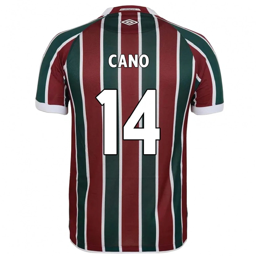 Danxen Pánské Germán Cano #14 Bílá Zelená Vínová Domů Hráčské Dresy 2025/26 Dres