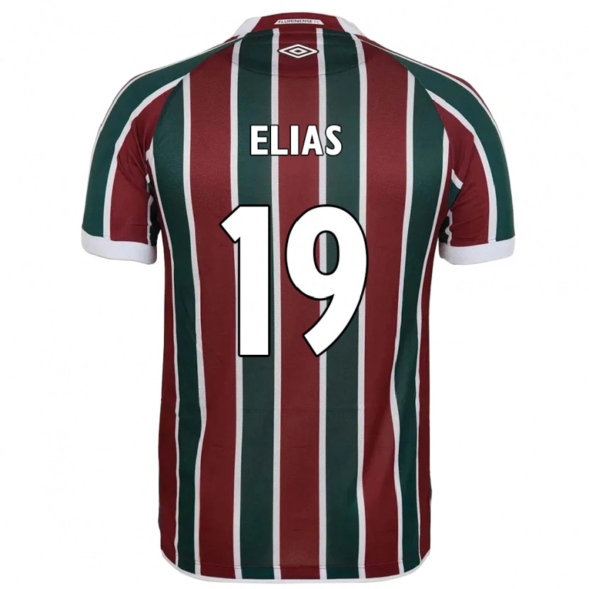 Danxen Pánské Kauã Elias #19 Bílá Zelená Vínová Domů Hráčské Dresy 2025/26 Dres