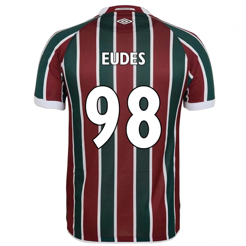 Danxen Pánské Vitor Eudes #98 Bílá Zelená Vínová Domů Hráčské Dresy 2025/26 Dres