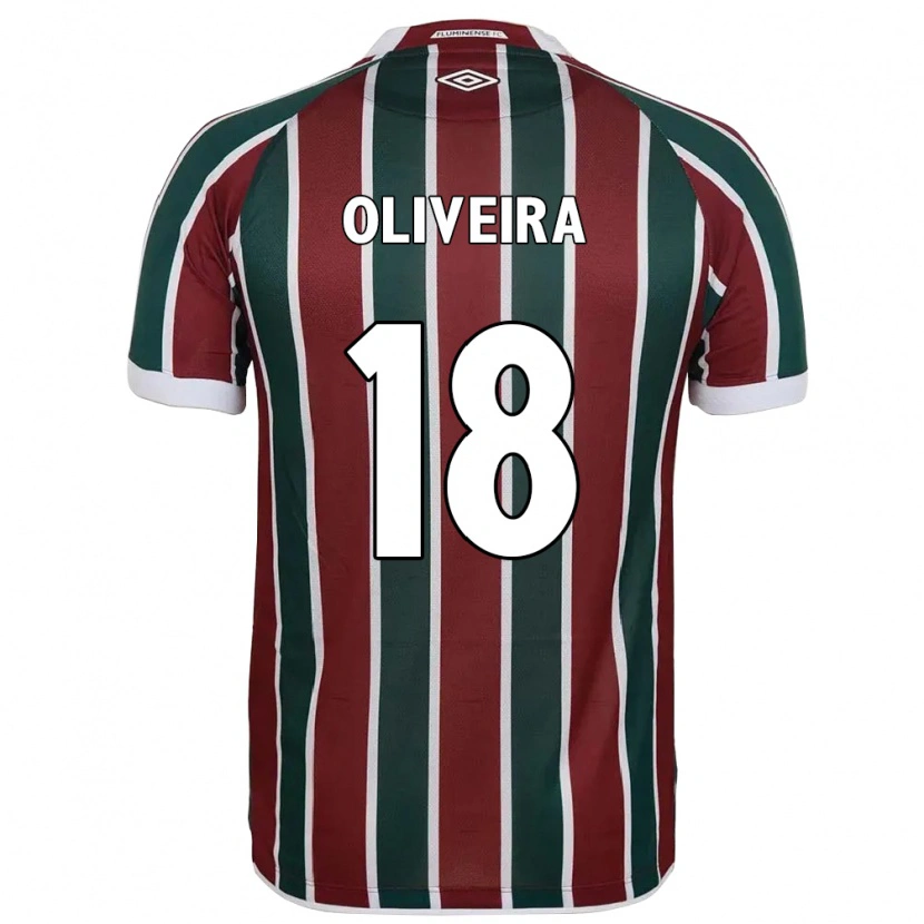 Danxen Pánské Camila Oliveira #18 Bílá Zelená Vínová Domů Hráčské Dresy 2025/26 Dres