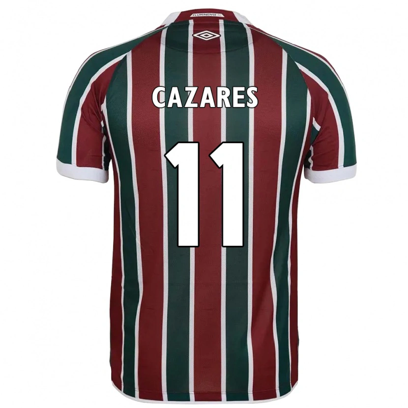 Danxen Pánské Juan Cazares #11 Bílá Zelená Vínová Domů Hráčské Dresy 2025/26 Dres