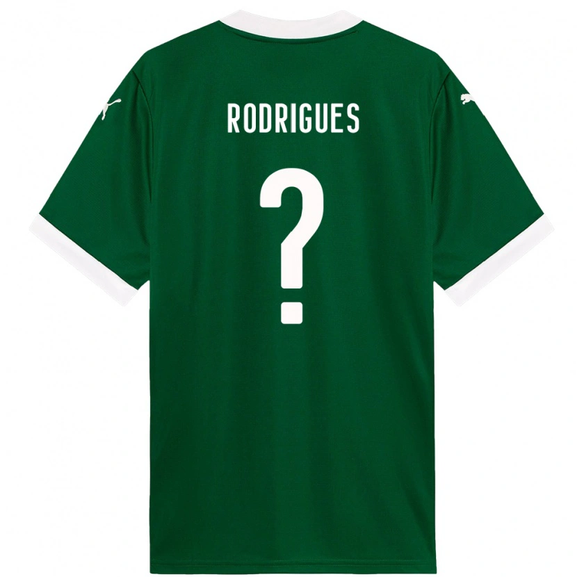 Danxen Pánské César Rodrigues #0 Zelená Bílá Domů Hráčské Dresy 2025/26 Dres