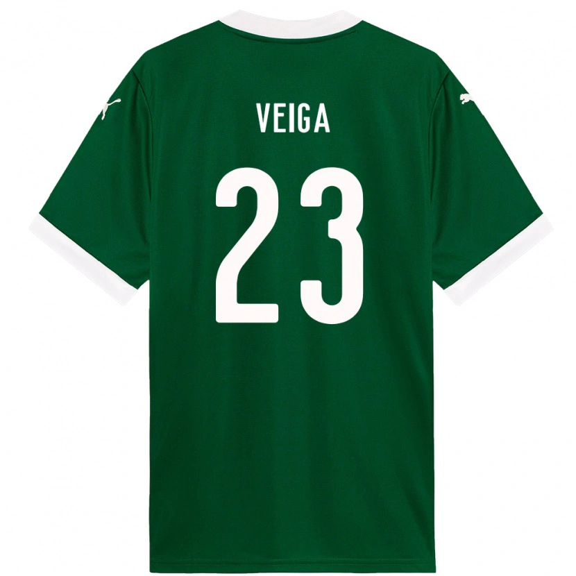 Danxen Pánské Raphael Veiga #23 Bílá Zelená Domů Hráčské Dresy 2025/26 Dres