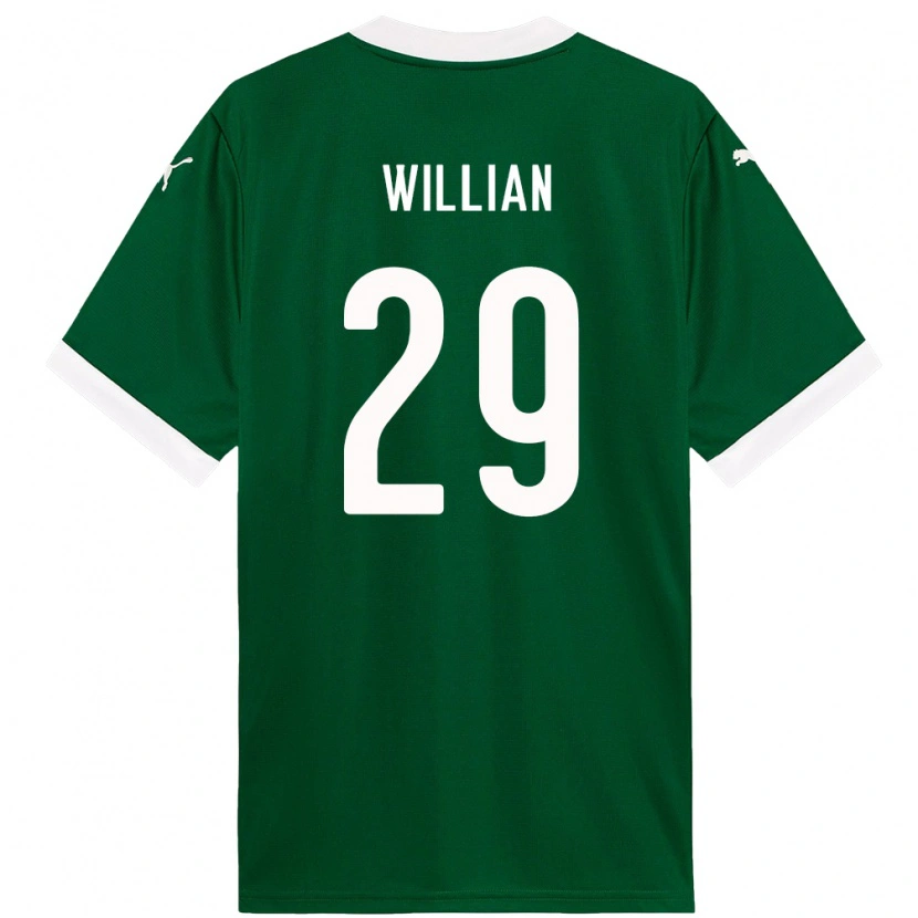 Danxen Pánské Willian #29 Bílá Zelená Domů Hráčské Dresy 2025/26 Dres
