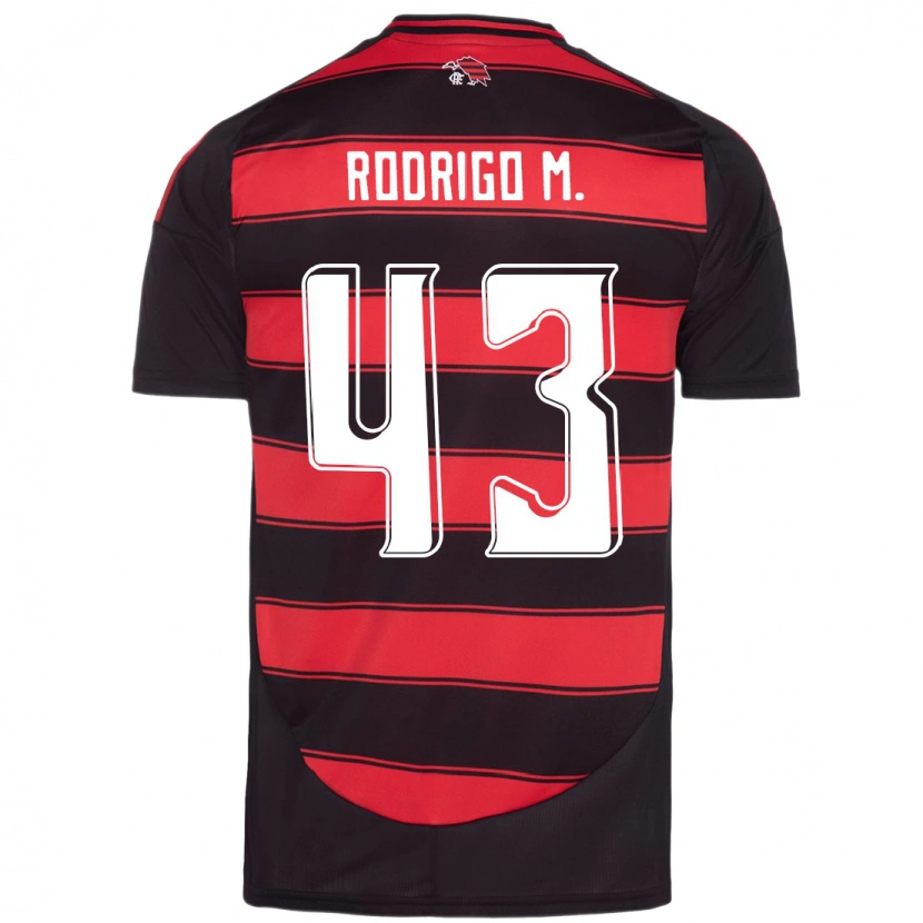 Danxen Pánské Rodrigo Muniz #43 Bílá Červená Domů Hráčské Dresy 2025/26 Dres