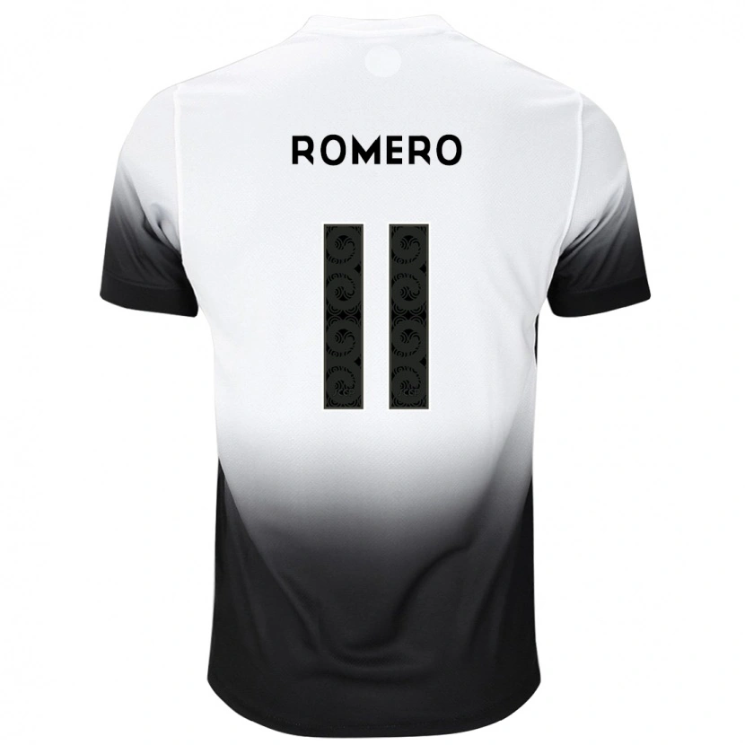 Danxen Pánské Ángel Romero #11 Černá Bílá Domů Hráčské Dresy 2025/26 Dres