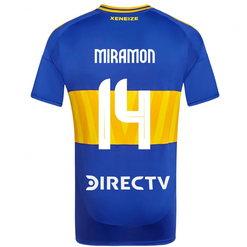Danxen Pánské Ignacio Miramón #14 Bílá Modrá Domů Hráčské Dresy 2025/26 Dres