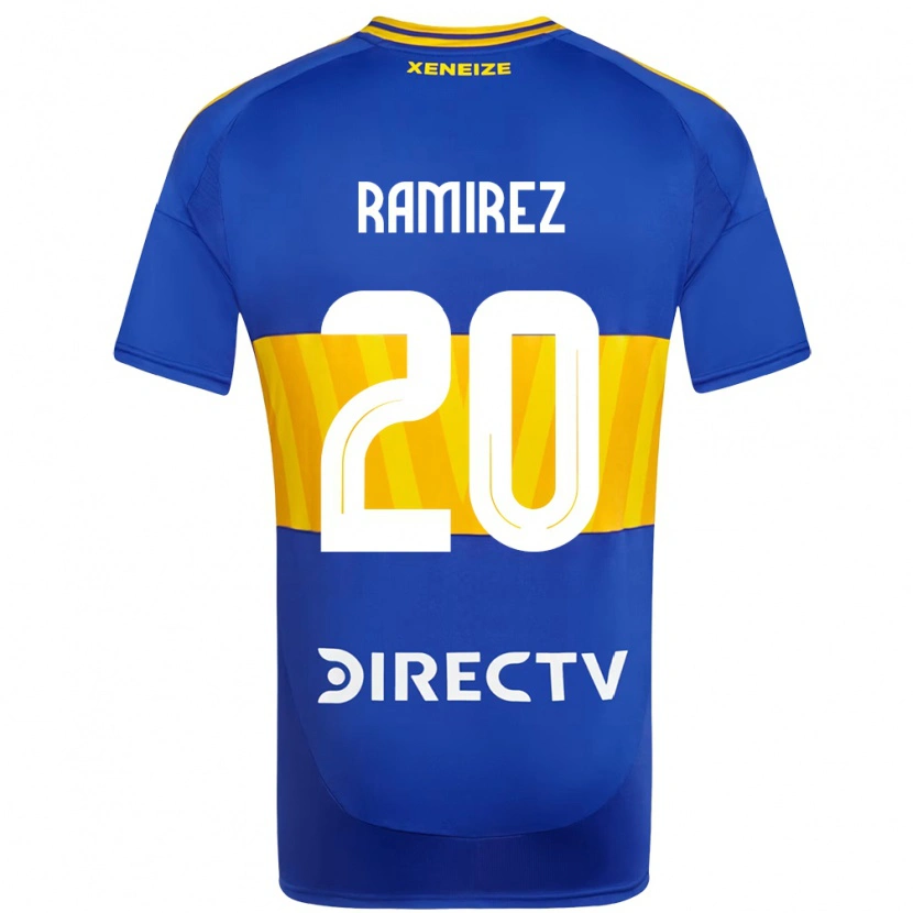 Danxen Pánské Juan Ramirez #20 Bílá Modrá Domů Hráčské Dresy 2025/26 Dres