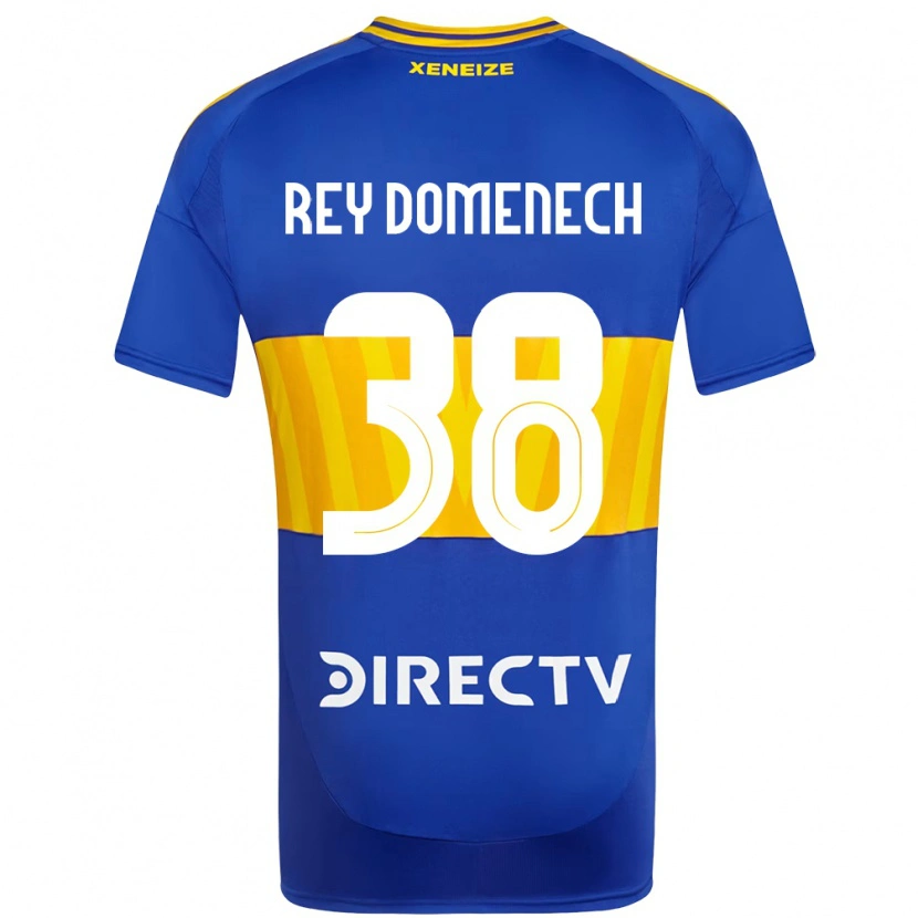 Danxen Pánské Camilo Rey Domenech #38 Bílá Modrá Domů Hráčské Dresy 2025/26 Dres