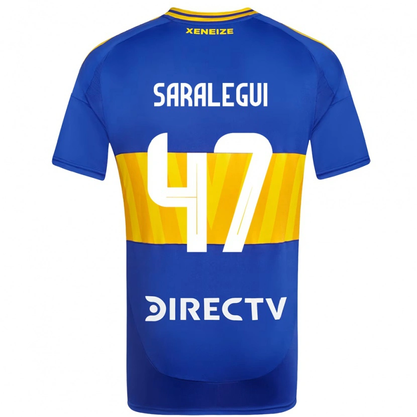 Danxen Pánské Jabes Saralegui #47 Bílá Modrá Domů Hráčské Dresy 2025/26 Dres