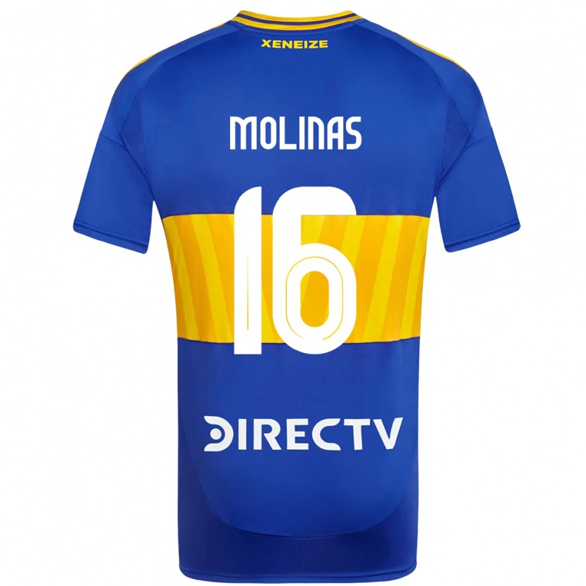 Danxen Pánské Aaron Molinas #16 Bílá Modrá Domů Hráčské Dresy 2025/26 Dres
