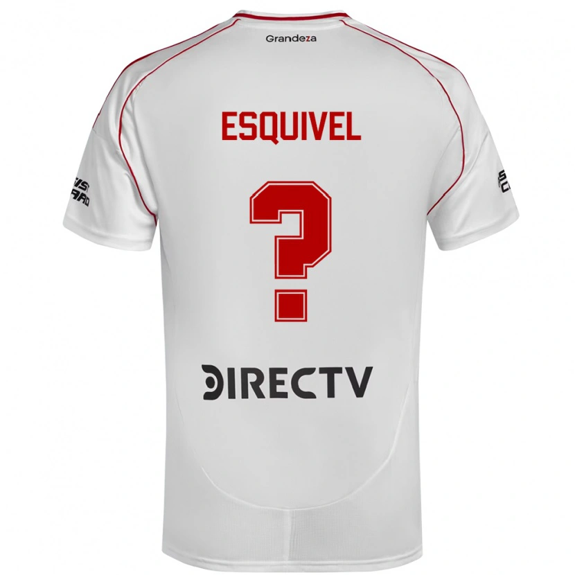 Danxen Pánské Felipe Esquivel #0 Bílá Červená Domů Hráčské Dresy 2025/26 Dres