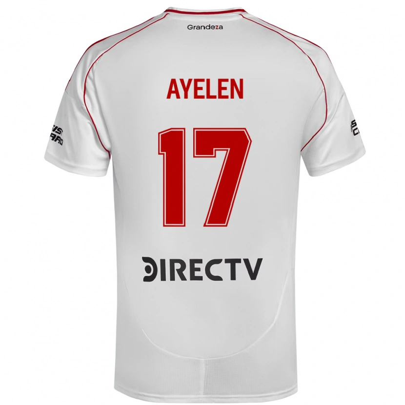 Danxen Pánské Stephanie Ayelén Melgarejo #17 Bílá Červená Domů Hráčské Dresy 2025/26 Dres