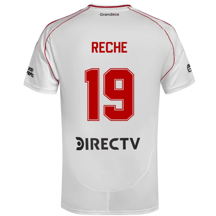Danxen Pánské Abril Reche #19 Bílá Červená Domů Hráčské Dresy 2025/26 Dres